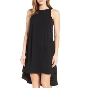 New Black pleione ruffled hi lo dress.